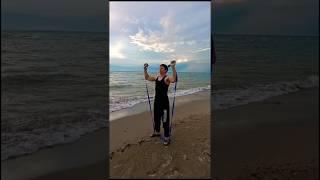 best shoulder exercise with resistance band| resistance band #homeworkout #motivation #sports
