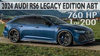 WOW! 2024 AUDI RS6 ABT LEGACY EDITION 1of200 760HP in a perfect spec? Ascari blue + carbon aero