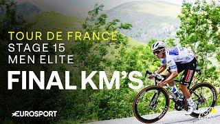 ATTACK ATTACK ATTACK!  | Tour de France Stage 15 Final Kilometres | Eurosport Cycling
