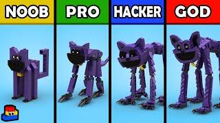 LEGO Poppy Playtime: Building CatNap (Noob, Pro, Hacker, and GOD)