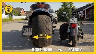 Boss Hoss gets Harley Davidson Fatboy to look like a moped