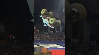 Monster Jam World Finals XXII Megalodon Huge Backflip! #monstertruck #monsterjam #shorts