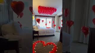 Romantic room decoration for wife| romantic room decoration| romantic decoration for birthday|