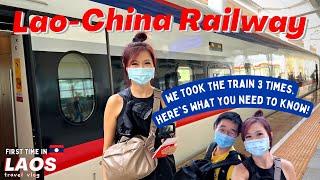 Our LAO-CHINA RAILWAY (LCR) Experience   - How to buy Tickets? Station & Train Tour! Pros & Cons?