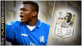 PRIME ICON MOMENTS 92 RATED MARCEL DESAILLY PLAYER REVIEW - FIFA 22 ULTIMATE TEAM - THE BRICK WALL!!