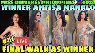 FINAL WALK as Winner Miss Universe Philippines 2024 Ahtisa Manalo Congratulations