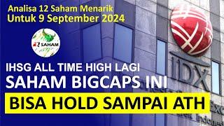 Analisa 9 September : BBRI BBNI BMRI BBCA ASII TLKM LSIP TAPG SSMS AALI AUTO DRMA