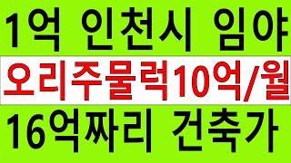 1억 인천시싼임야 16억짜리 낮은 평지 땅 도로포함 건축가 대박장사60평오리주물럭10억월매출50%순수익가능 땅과함께(새희망을)경매임야 공매임야 나도땅주인