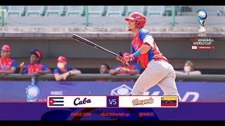 Highlights:  Cuba vs.  Venezuela - WBSC U-23 Baseball World Cup - Placement Round