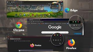 How to Get Custom Theme Caption Buttons in the Browser Title Bar || Chrome || Edge || Firefox