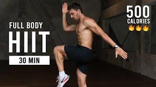 30 Min Intense HIIT Workout For Fat Burn & Cardio (No Equipment, No Repeats)