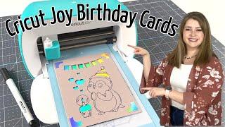 How to Make Birthday Cards with Cricut Joy Tutorial | Cricut Joy Card Mat