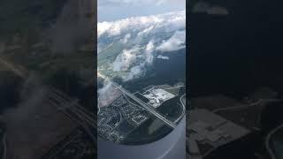 Tail Camera Video Lufthansa Airbus A380 Double Decker Airplane Taking Off From Houston to Frankfurt