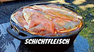 Schichtfleisch Dutch Oven Recipe | Layered Pork Chops by Xman & Co