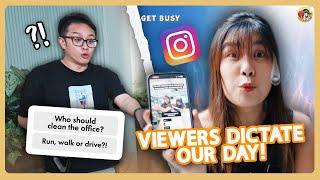 Letting INSTAGRAM FOLLOWERS CONTROL Our Day! | Get Busy Vlog