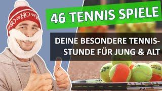 46 TENNISSPIELE für deine Tennis Spielstunde /  So organisierst Du Deine Spaßstunde! 