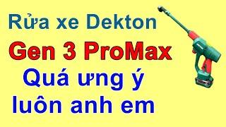 Máy rửa xe Dekton M21 SRX1405PROMAX, quá ưng ý luôn Anh Em