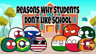 Reasons why students hate school countryballs