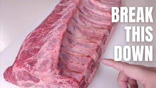 HOW TO BREAK DOWN AND BUTCHER RIBEYE ROAST WITH COQUUSAID 15 PIECE KNIFE BLOCK REVIEW