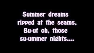 Lyrics+Color Coded Grease   Summer Nights edimilson