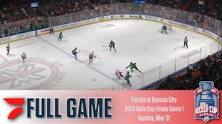 FULL GAME: 2024 ECHL Kelly Cup Finals Game 1 | Florida Everblades vs. Kansas City Mavericks