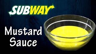 DIY Mustard Sauce like Subway at home!! | Simply Yummylicious | Mustard sauce using mustard powder