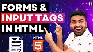 HTML Course Beginner to Advance | Forms & Input Tag in HTML | Web Development Course Lecture 11