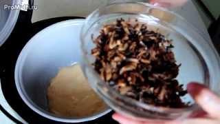 Вкуснейший пирог с грибами в мультиварке