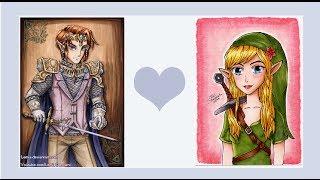 Link and Princess Zelda Genderbending (Collaboration with Lemia Crescent)