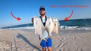 INTENSE POMPANO BITE **Spring Surf Fishing**