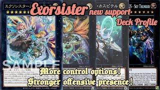 YU-GI-OH! NEW SUPPORT EXORSISTER DECK PROFILE [EDOPRO]