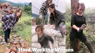 Female Construction Workers | Working Hard For Money | Hard Working Women