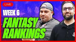 Week 6 RANKINGS REVIEW for Fantasy Football 2024 - LIVE with Jake and Kyle 