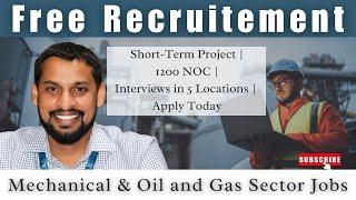 Free Recruitment Abu Dhabi Short Term project | Mechanical Engineer & Oil & Gas #andt