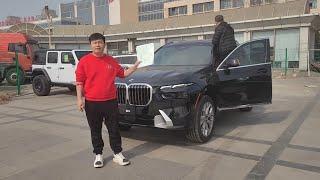 内蒙老板天津港提车全程实拍，23款美规宝马X7，看多少钱被拿下？
