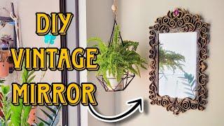 How to Make Vintage Mirror from Mdf pre cut mirror kit | Check Description