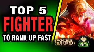 5 BEST FIGHTER in Mobile Legends To Rank Up Fast | Cris DIGI | Season 24