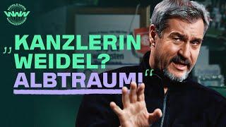 MARKUS SÖDER über Kanzler-Pläne, Party im KITKAT, Alice Weidel, Veggie-Würste und Albträume | TALK