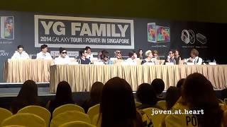 20140912 YG Family Concert Singapore Press Conference FULL