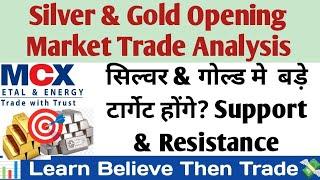 Today's Silvermic & Gold Opening Setup.Investing|Commodity market analysis.Trading strategy.