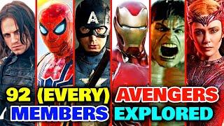 92 (Every) Avengers Members Till This Date - Explored - Mega Avengers List