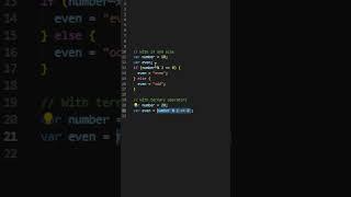 Stop using if and else statements for some use-cases - use ternary operators!