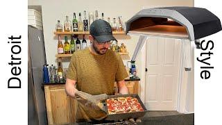 Detroit Style Pepperoni Pizza Cooked In The Ooni Koda 12 | Real Time