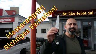 Messerangriff überleben / Richtiges Verhalten / Fight Mentality PFS Ahmet Kaydul Selbstverteidigung