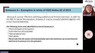 FAIS Webinar: Problematic issues on annual financial statements Part 1