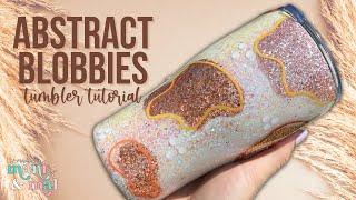 Abstract Glitter Tumbler Tutorial