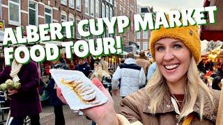 Amsterdam FOOD TOUR at the Albert Cuyp Market! | Amsterdam Travel Vlog