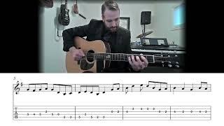 Turkey in the Straw - Bluegrass Flatpicking Guitar Lesson (Sheet Music + TAB)
