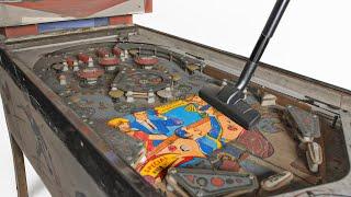 Professional Restoration of a Rare Vintage Pinball Machine | Bally Bullfight Pinball Table