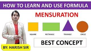 Area and Perimeter | Square, Rectangle, Triangle, Circle | By Harish Sir